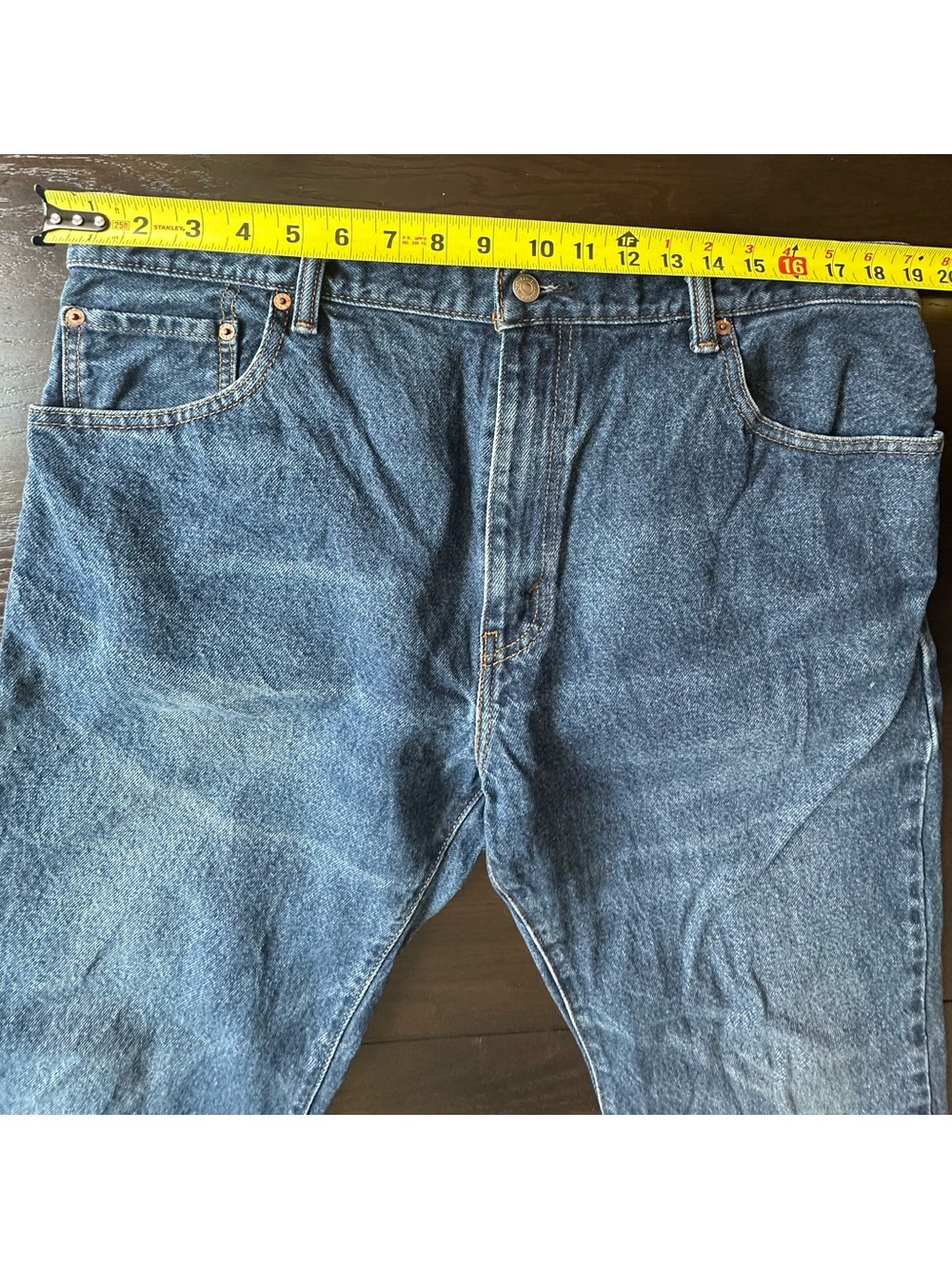 Levis 517 Mens Bootcut Jeans 38x29 Medium Dark Wash 100% Cotton Western Cowboy - Picture 7 of 11